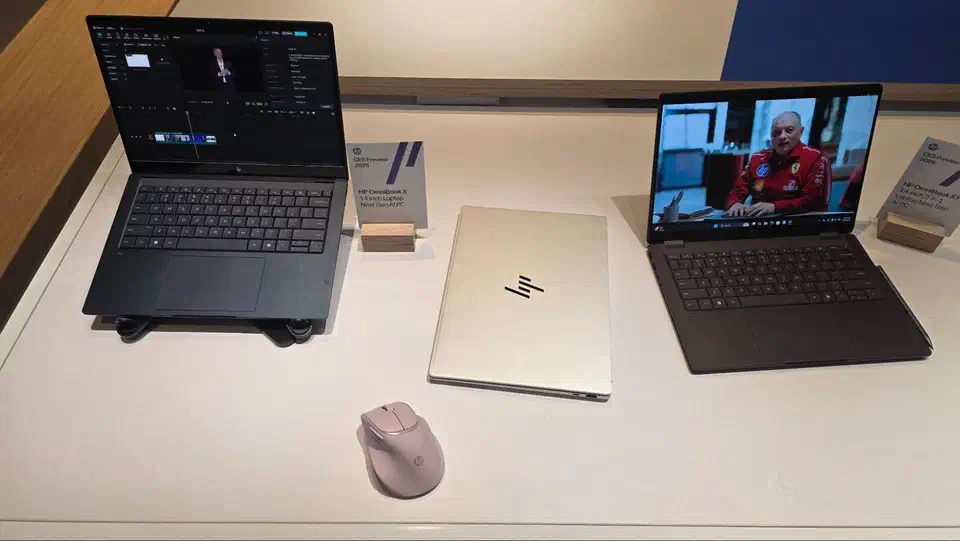 HP OmniBook Ultra 14 laptop open, running Windows on a Snapdragon X2 variant