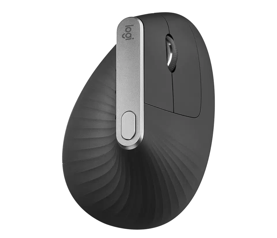 Logitech MX Vertical ergonomic mouse at 57 degrees