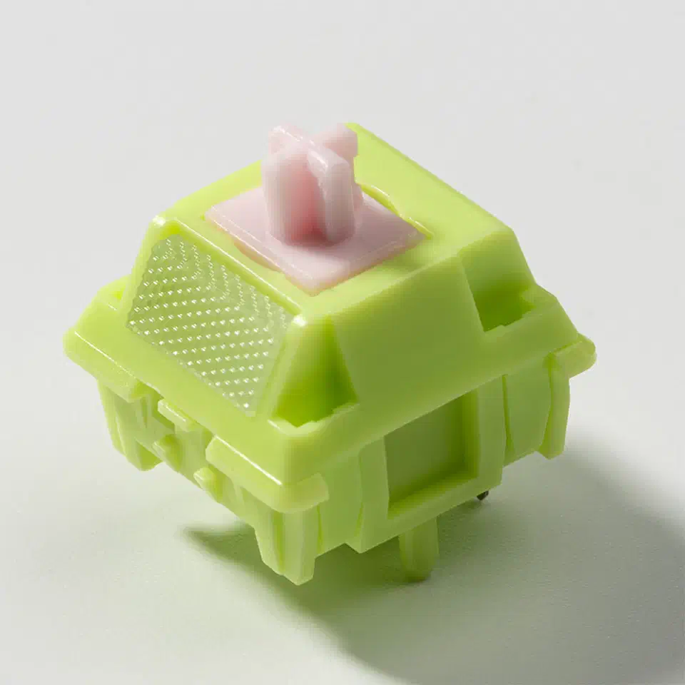 Chilkey Sprout Green tactile switch - full POM housing with UPE stem