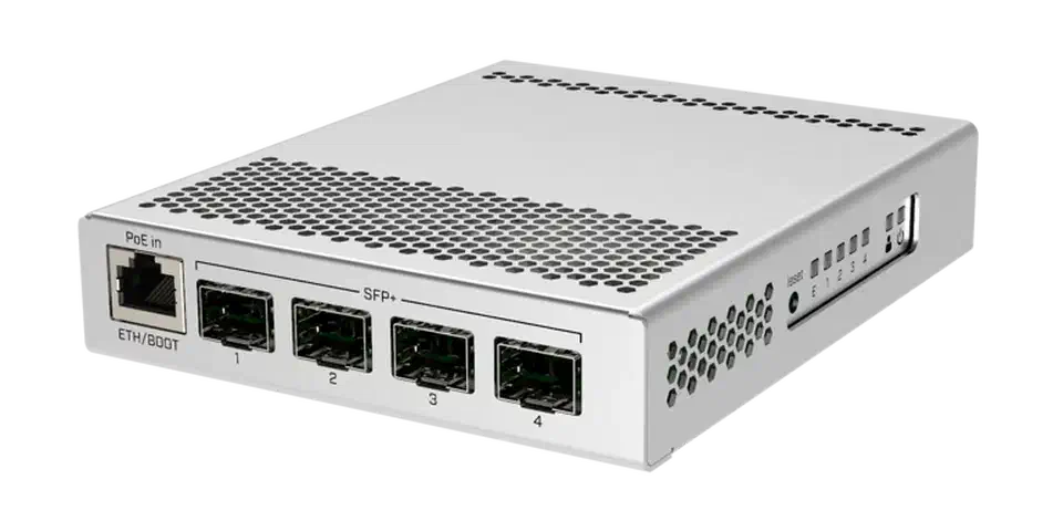 MikroTik CRS305 10GbE switch with four SFP+ ports