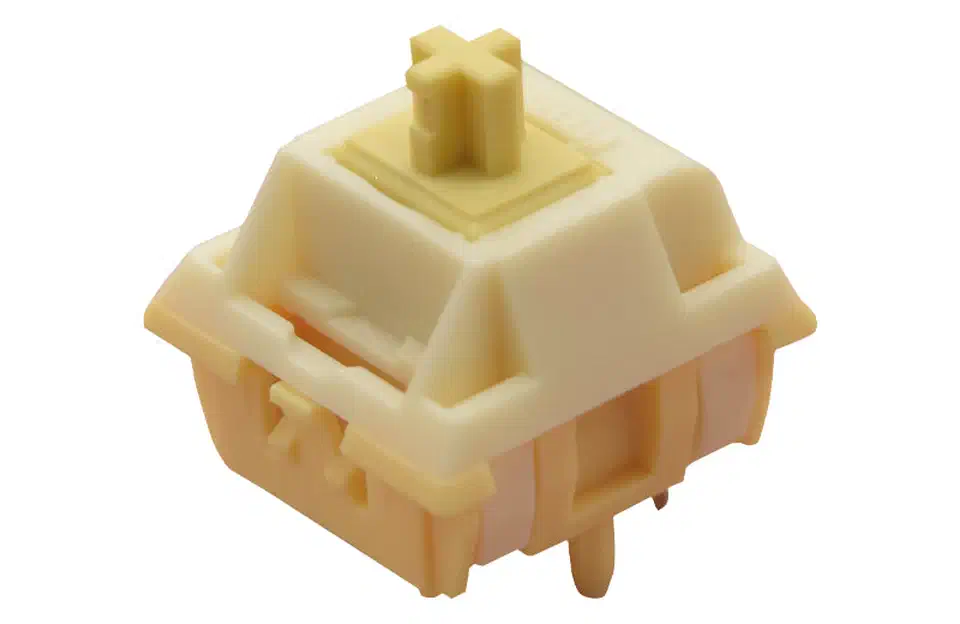 Keygeek Blue Cheese V2 linear switch with PA66 housing and modified POM stem