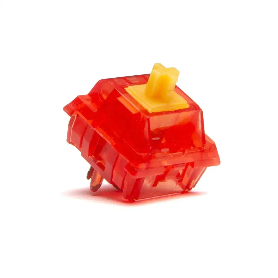 Keygeek Y2 linear switch with nylon housing and UPE waffle-tip stem