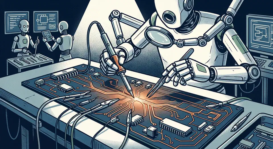 Mechanical keyboard PCB repairs with flux and continuity tests