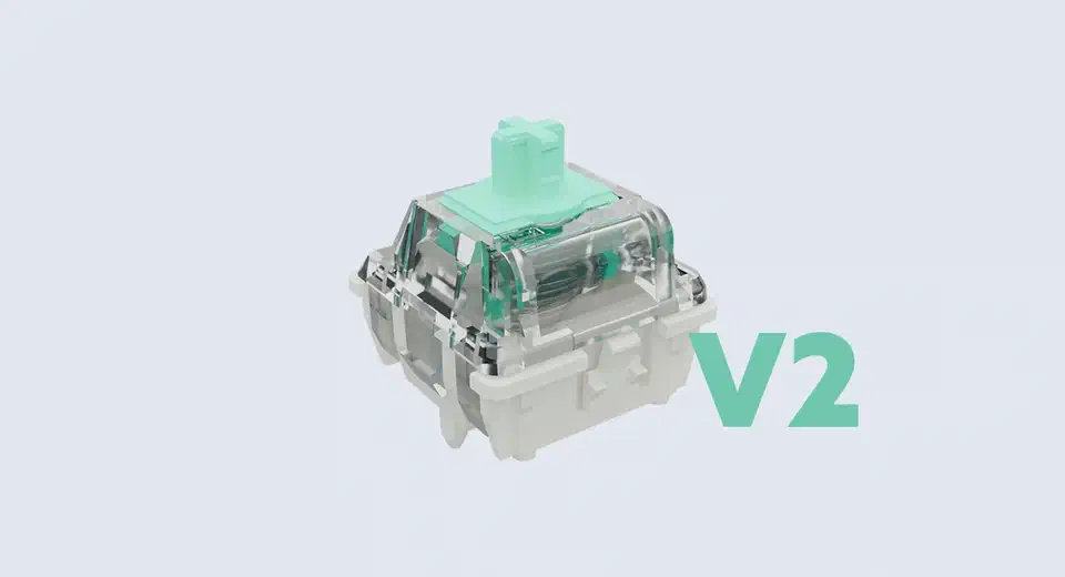 Wooting Lekker V2 L60 Hall Effect magnetic switch with transparent housing
