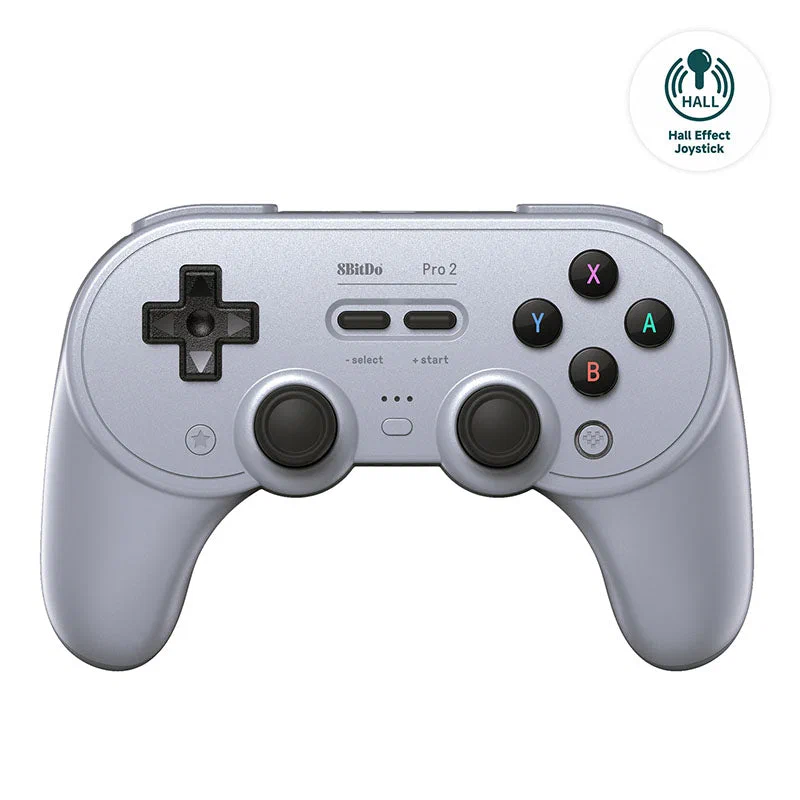 8BitDo Pro 2 wireless controller in gray edition