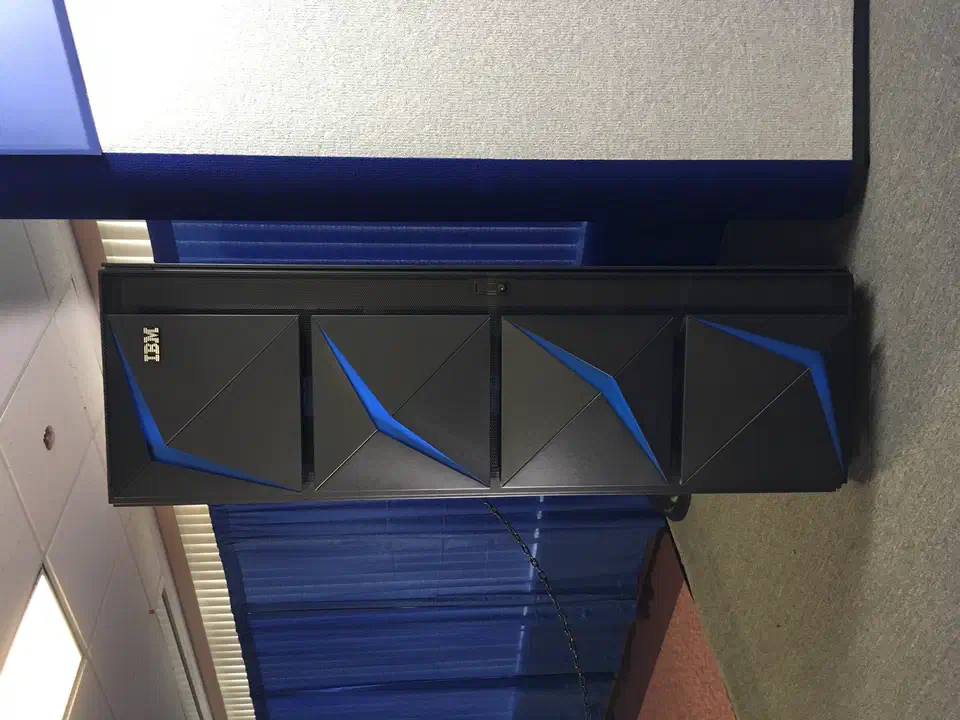IBM z15 mainframe single-frame unit in a data center