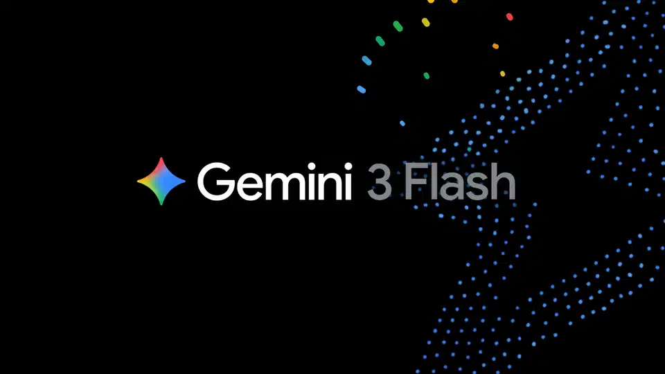 Google’s Gemini 3 Flash announcement graphic showing the new model branding