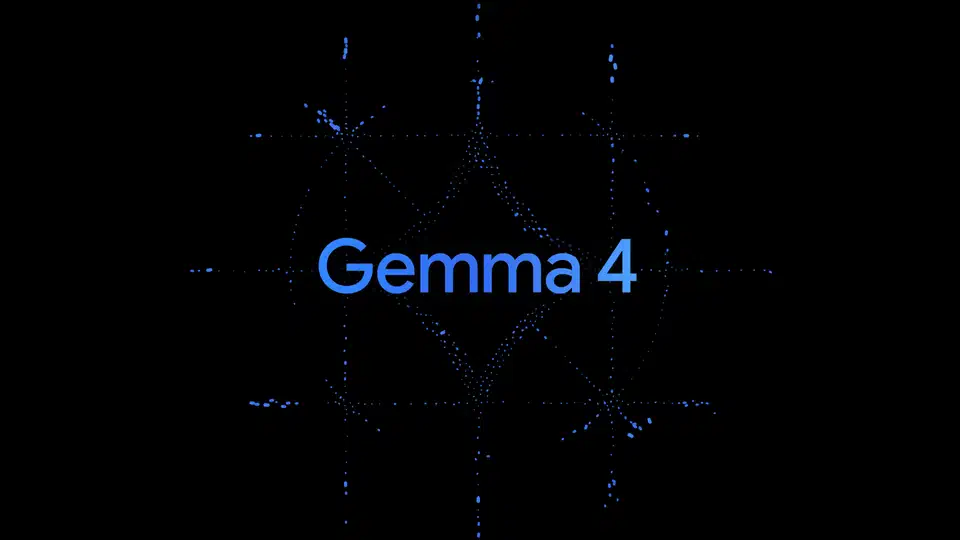 Gemma 4 announcement visual from Google showing the model branding