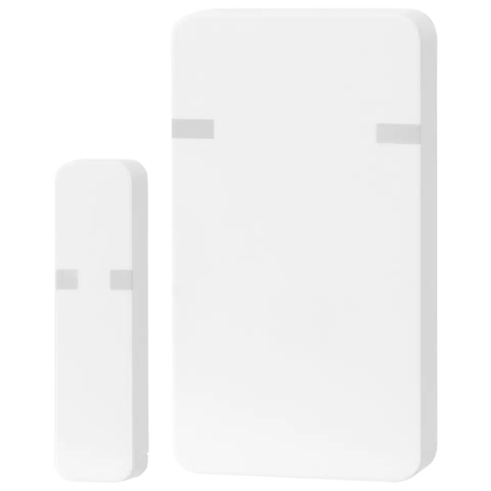 Zooz ZSE41 Z-Wave door and window sensor showing the two-piece magnetic contact design