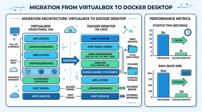 Moving from VirtualBox to Docker Desktop on Linux