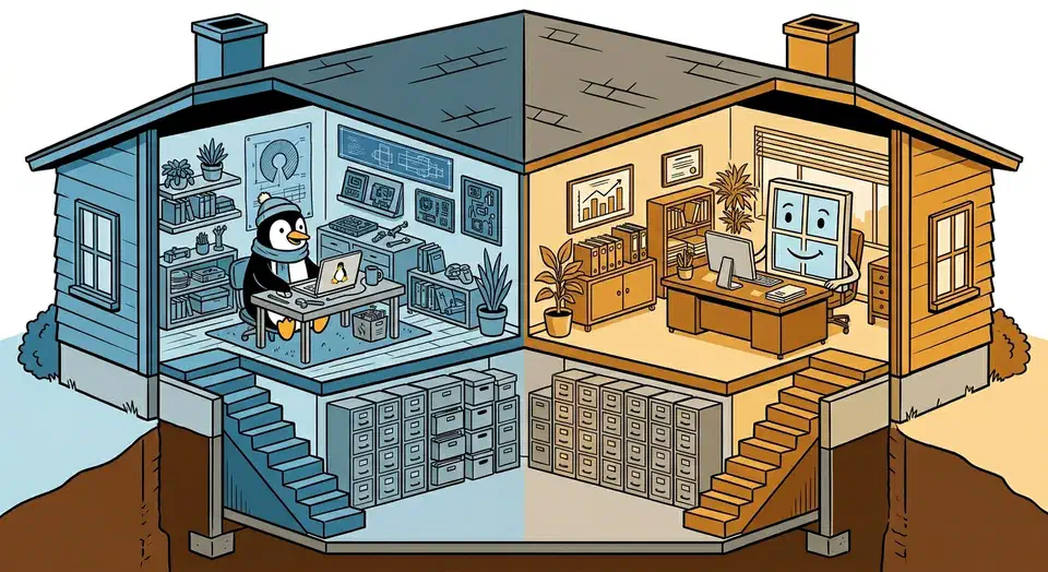 How to Set Up Dual-Boot Linux and Windows with Shared Storage