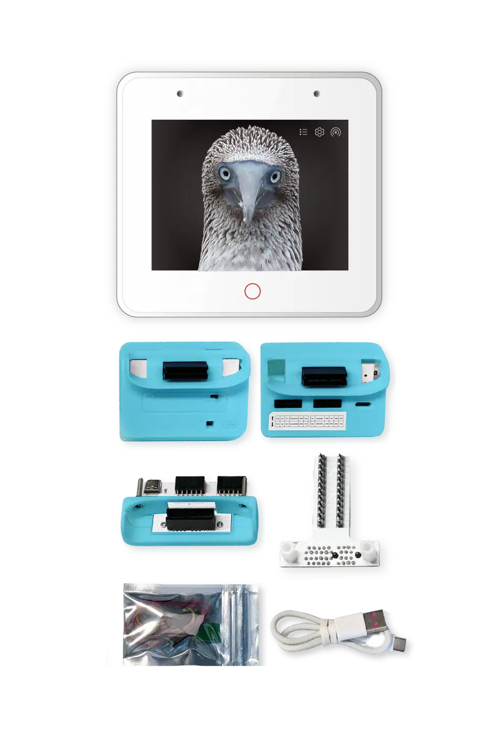 Espressif ESP32-S3-BOX-3 development board with built-in display, dual microphones, and speaker