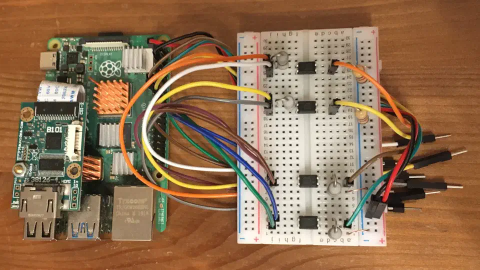 A DIY PiKVM build using a Raspberry Pi with USB HDMI capture dongle and cables