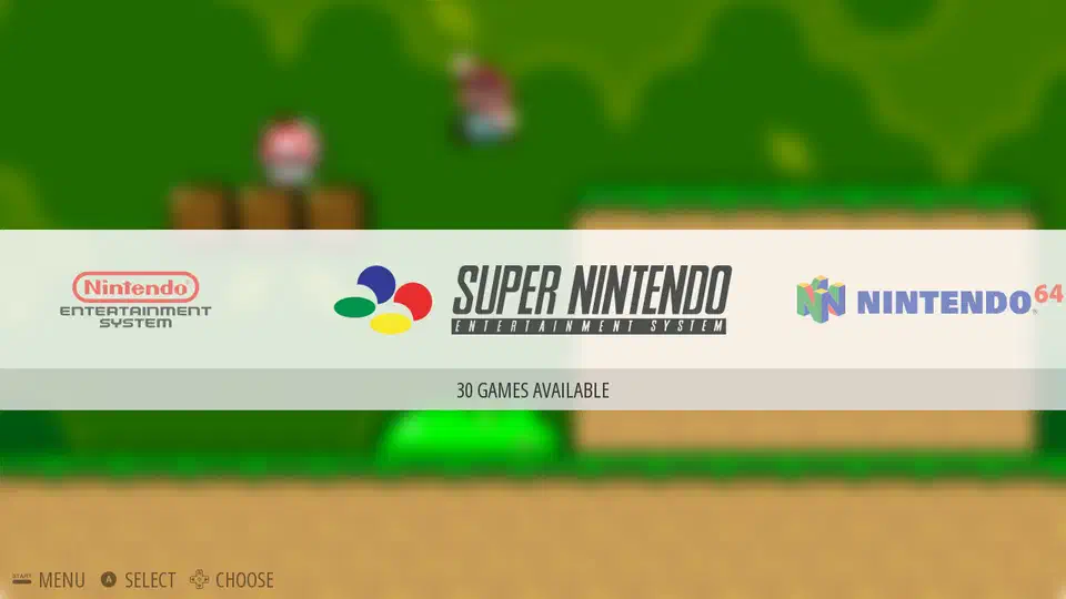 EmulationStation themed game selection interface