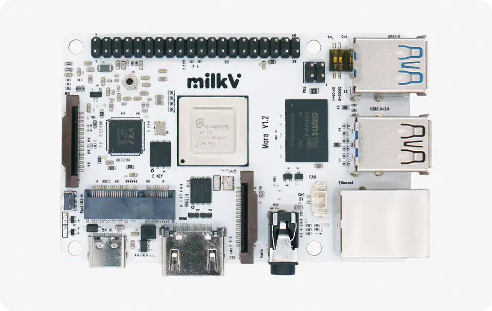 Milk-V Mars RISC-V credit-card sized single-board computer