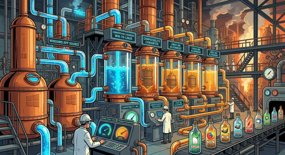 Running Windows apps on Linux: Proton, Bottles, and the full compatibility stack