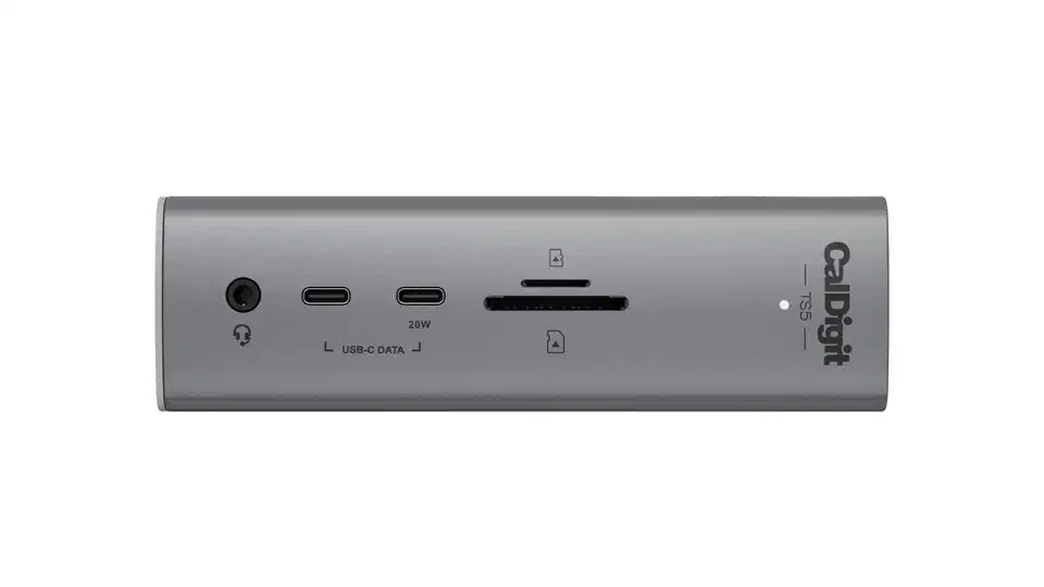 CalDigit TS5 Thunderbolt 5 dock front view