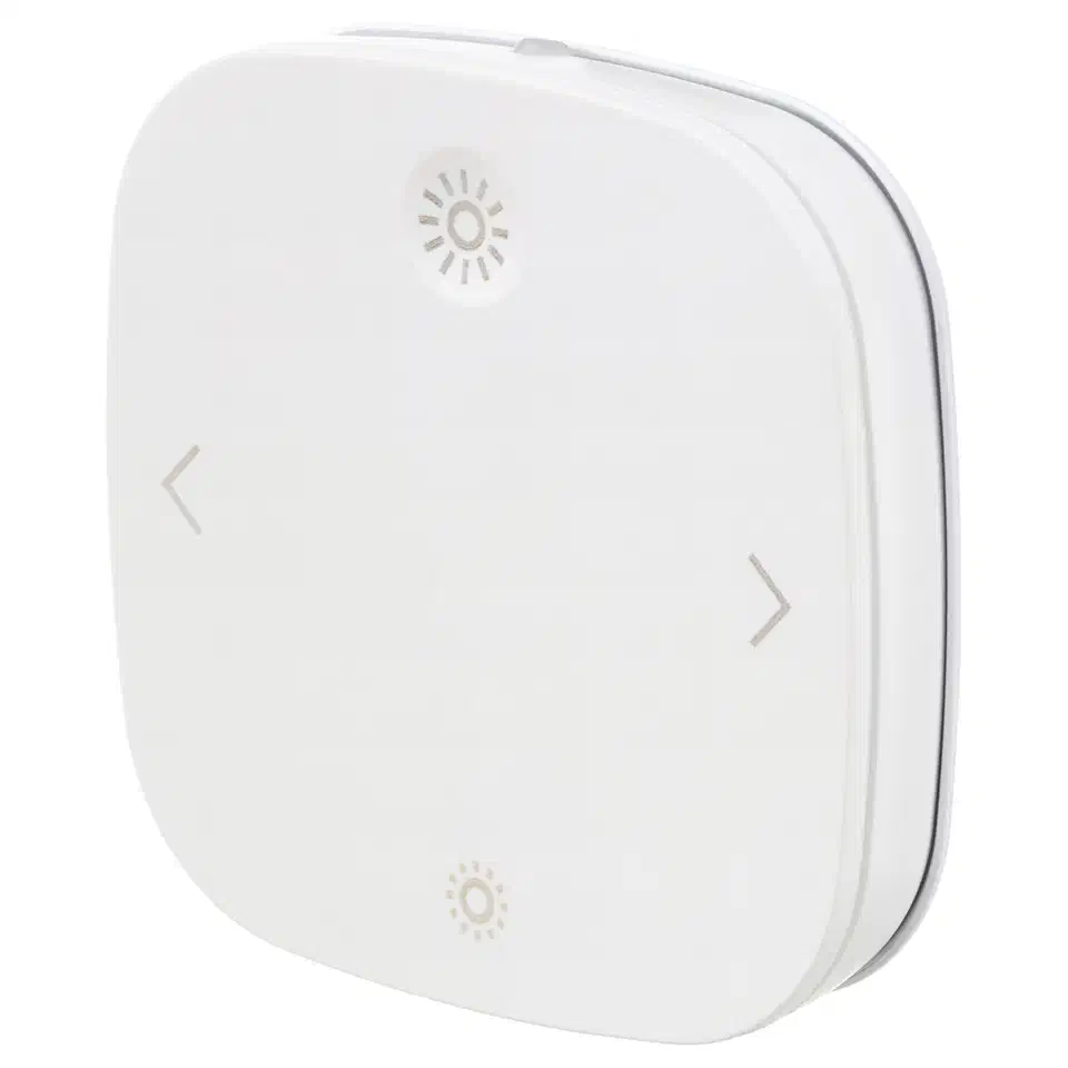 IKEA Styrbar four-button remote control in white finish